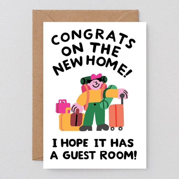 Wrap: New Home With A Guest Room Greetings Card