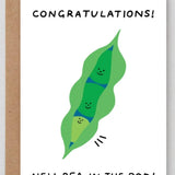 Wrap: New Pea In The Pod Greetings Card