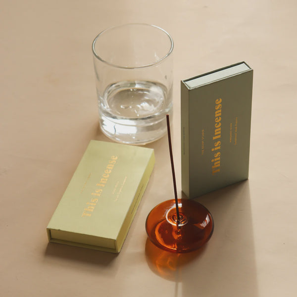 Gentle Habits: Glass Vessel Incense Holder