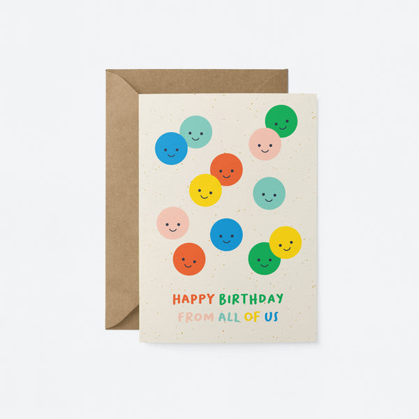 Graphic Factory: Birthday Card - Happy Birthday From All Of Us