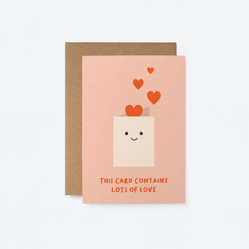 Graphic Factory: Love Card - This Contains Lots Of Love