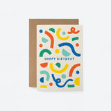 Graphic Factory: Birthday Card - Happy Birthday Squiggles