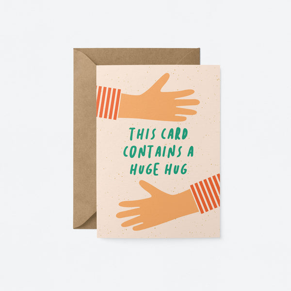 Graphic Factory: Greeting Card - This Contains A Huge Hug