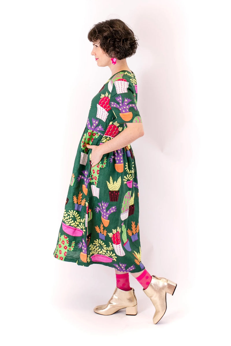 Jericho Road: Crazy Cactus Midi Dress